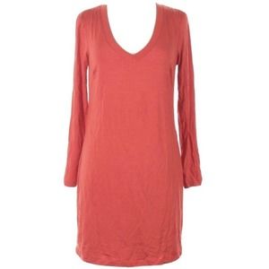 Trina Turk Dress Long Sleeves Sz Medium Orange New